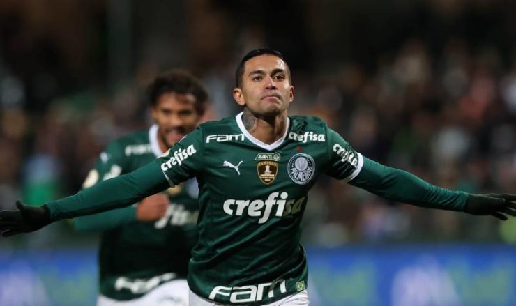 Dudu comemora gol do Palmeiras no Couto Pereira (Twitter/Palmeiras)