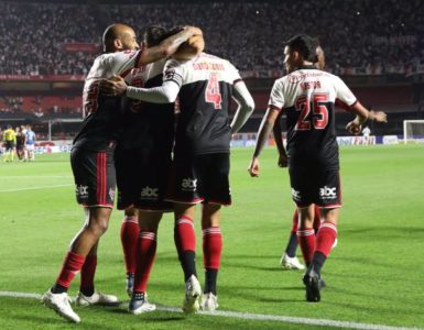 São Paulo goleou o Avaí (Foto: Divulgação/Twitter)