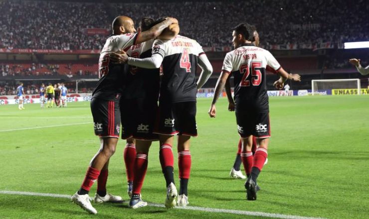 São Paulo goleou o Avaí (Foto: Divulgação/Twitter)
