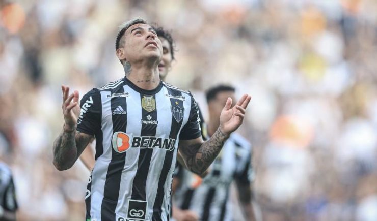 Vargas comemora gol do Galo contra o Corinthians (Divulgação)